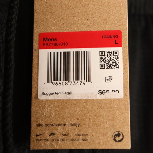 NWT Nike Men's Yoga Shorts in Black Size L - Picture 10 of 12